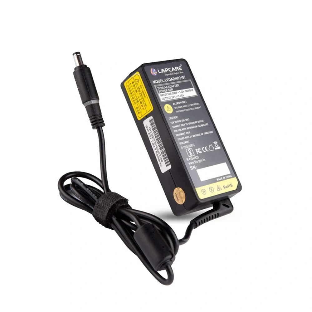 Lapcare Laptop Adapter For Lenovo 65w 20V 3.25A 5.5 X 2.5mm view 2